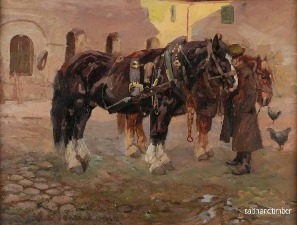Reproduktion av målningen av kvällsslut - Wilhelm Hähnel - Bild 2
