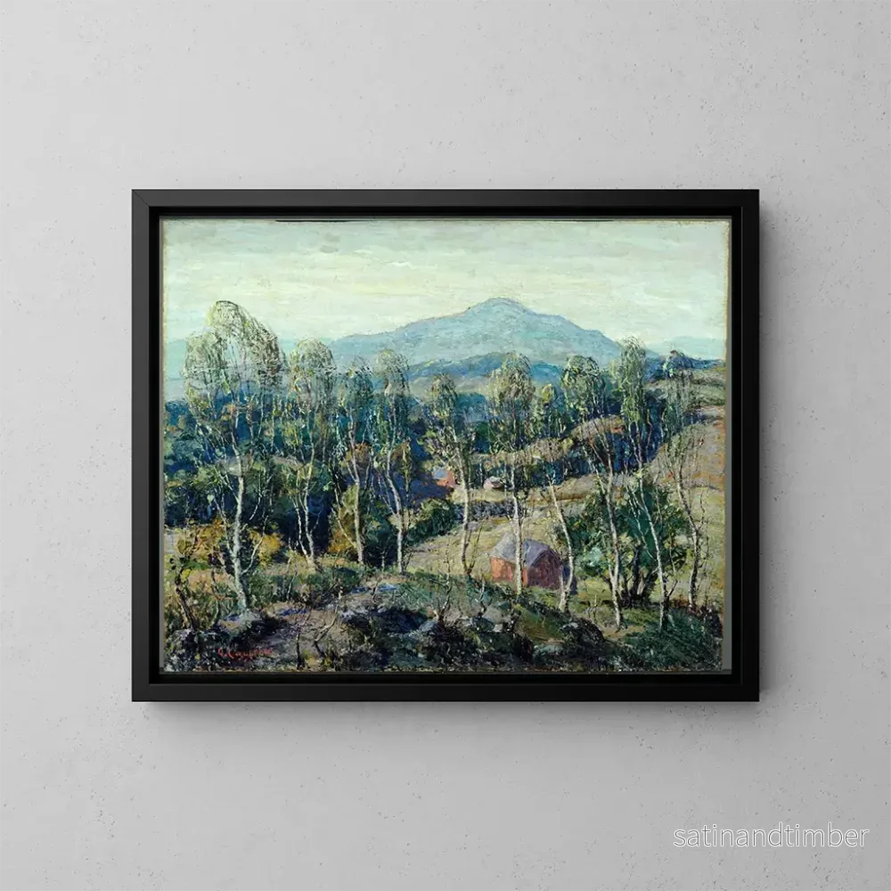 Reproduktion av målningen Bétulas de la Nouvelle-Angleterre - Ernest Lawson