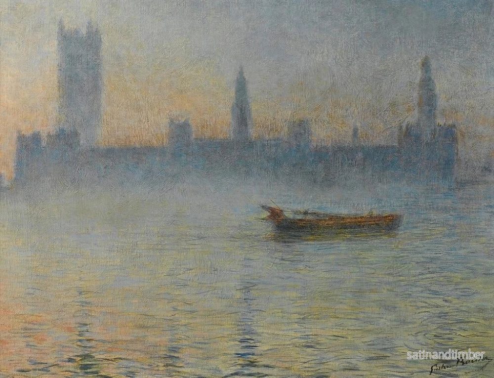 Reproduktion av målningen Brouillard sur la Tamise - Gaston Prunier - Bild 2