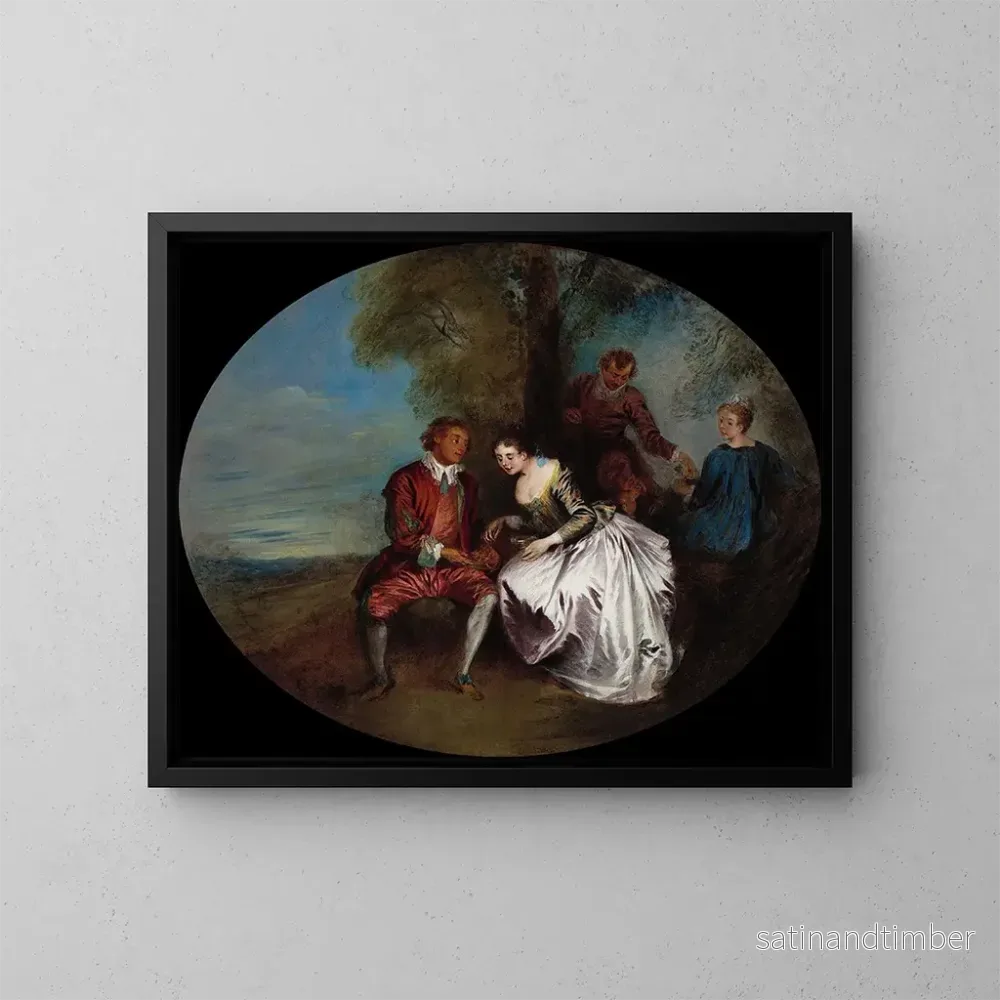 Reproduktion av målningen Le Dénicheur de moineaux - Jean-Baptiste Pater