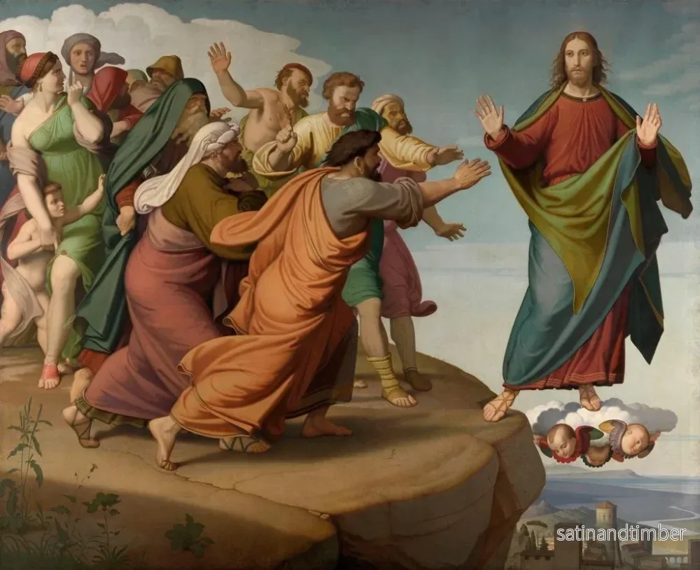 Reproduktion av målningen Le Christ échappe aux pharisiens - Johann Friedrich Overbeck - Bild 2