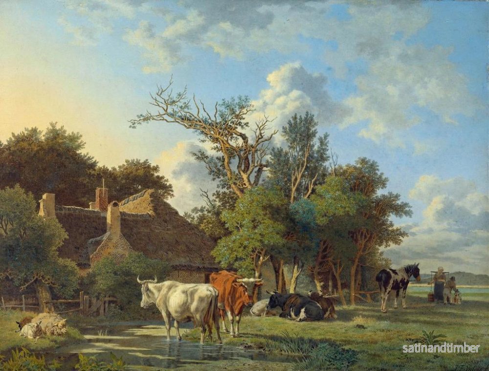 Reproduktion av målningen Landskap - Jean François Valois - Bild 2