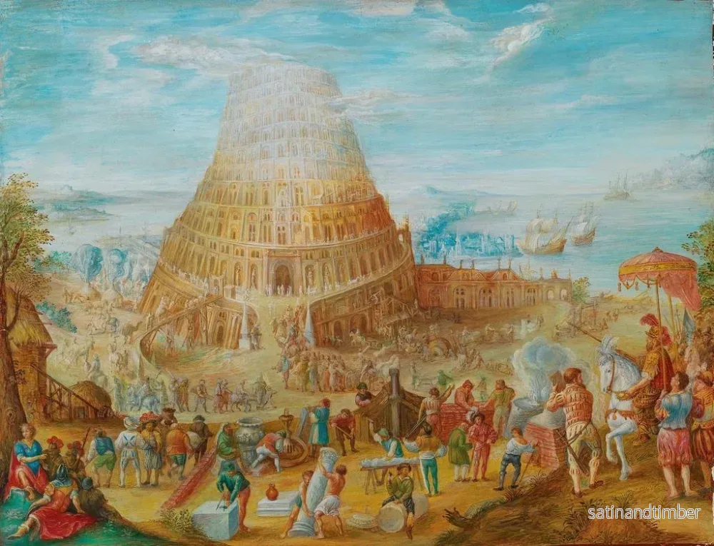 Reproduktion av målningen La Tour de Babel - Friedrich Brentel - Bild 2