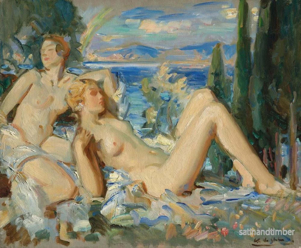 Reproduktion av målningen L'Arc-en-ciel - Wilfrid Gabriel de Glehn - Bild 2