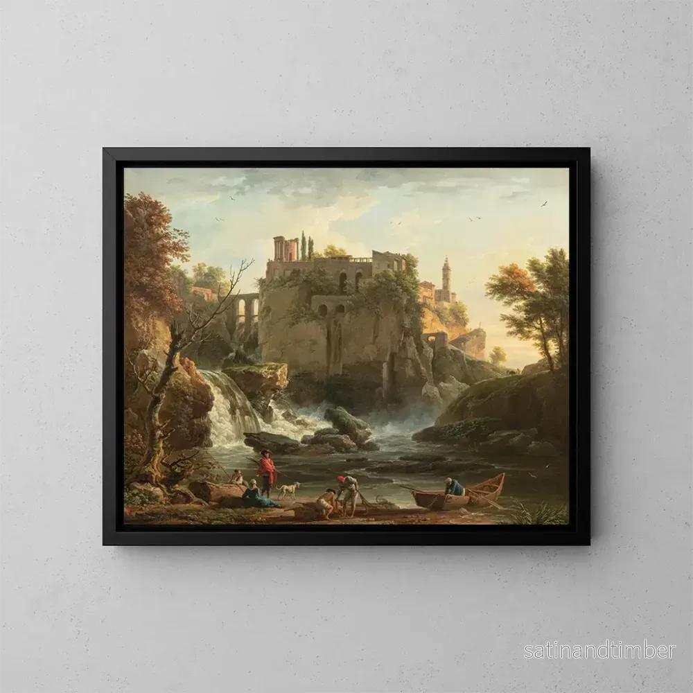 Reproduktion av målningen Vue de Tivoli – Claude-Joseph Vernet
