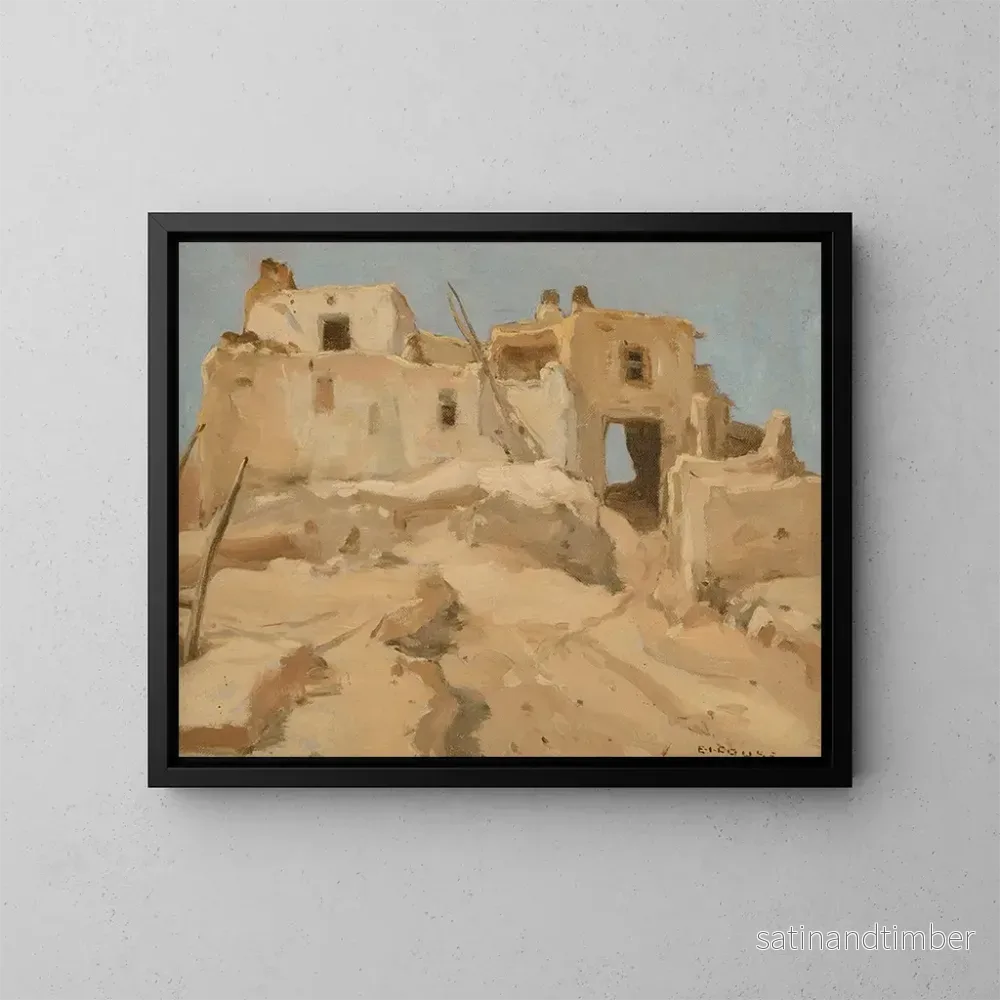Reproduktion av målningen Arcade Hopi, Walpi, Arizona - Eanger Irving Couse