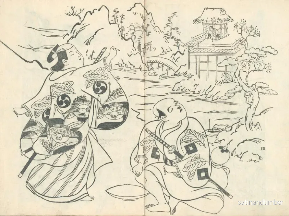 Reproduktion av målningen Yakusha ezukushi Pl4 - Okumura Masanobu - Bild 2