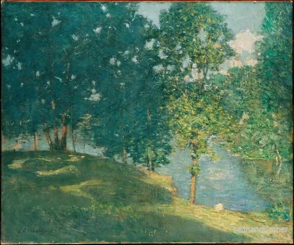 Reproduktion av målningen Eftermiddag vid dammen - Julian Alden Weir - Bild 2