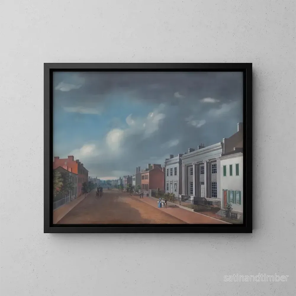 Reproduktion av målningen Quatrième rue est depuis Vine - John Caspar Wild