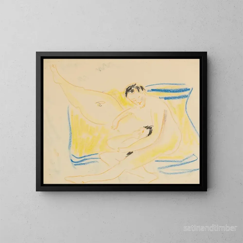 Reproduktion av målningen Par - Ernst Ludwig Kirchner