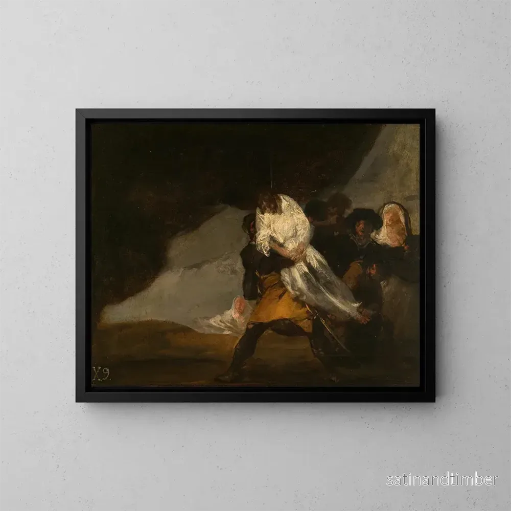 Reproduktion av målningen Le moine pendu – Francisco de Goya Reproduktion av målningen Le moine pendu – Francisco de Goya