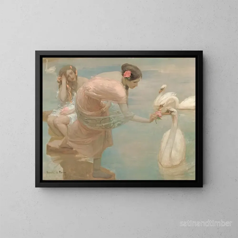 Reproduktion av målningen En sommarmorgon – Rupert Bunny
