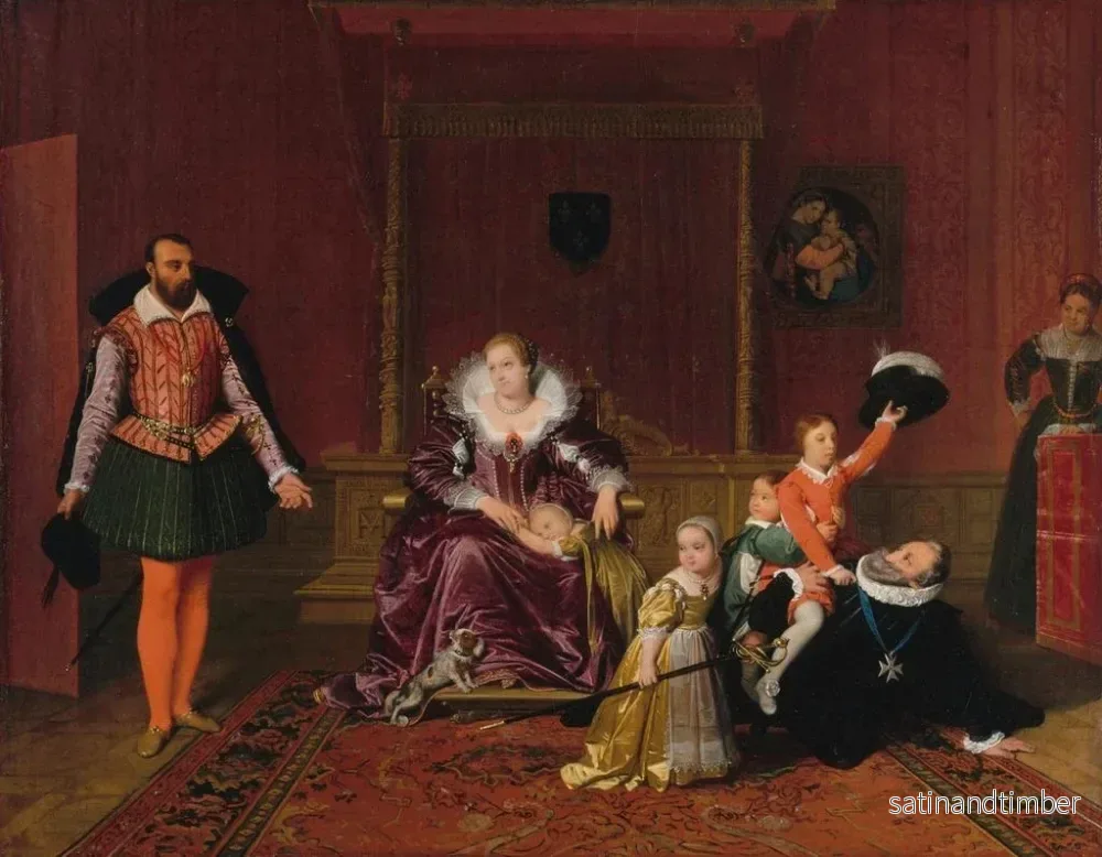 Henrik IV leker med sina barn – Jean-Auguste-Dominique Ingres | Konsttryck - Bild 2