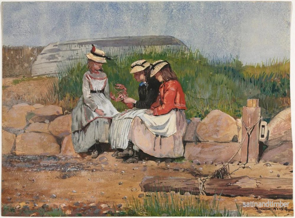 Reproduktion av målningen La Fille du pêcheur - Winslow Homer - Bild 2