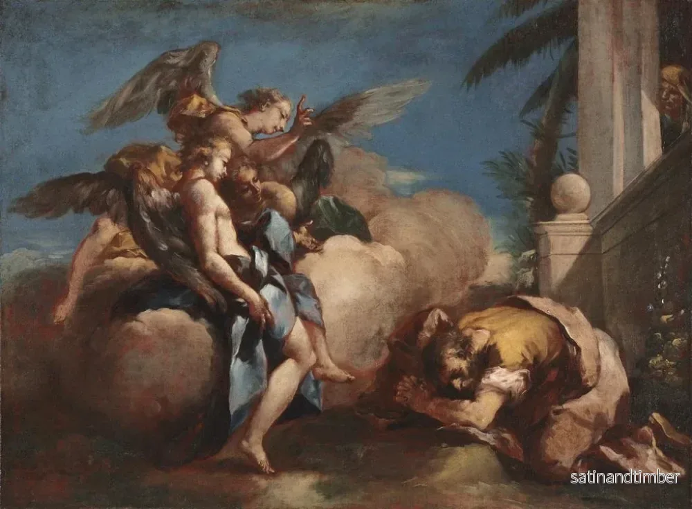 Reproduktion av målningen Änglarna som visar sig för Abraham - Francesco Guardi - Bild 2