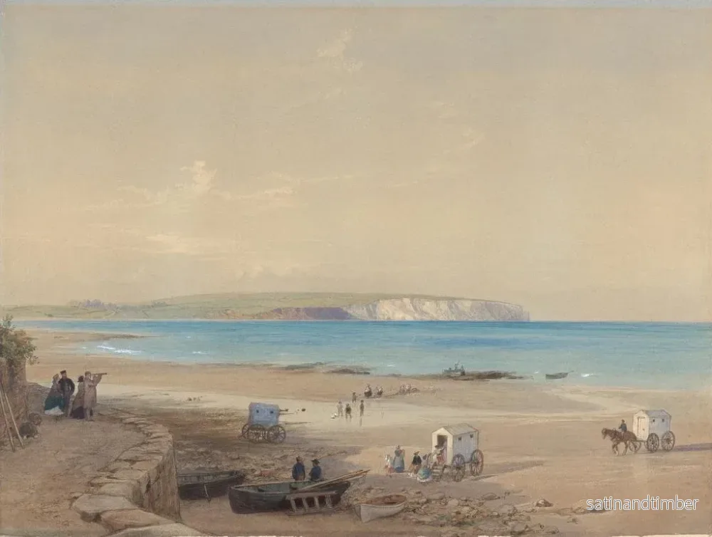 Reproduktion av målningen Falaises de Culver, Île de Wight - William Dyce - Bild 2