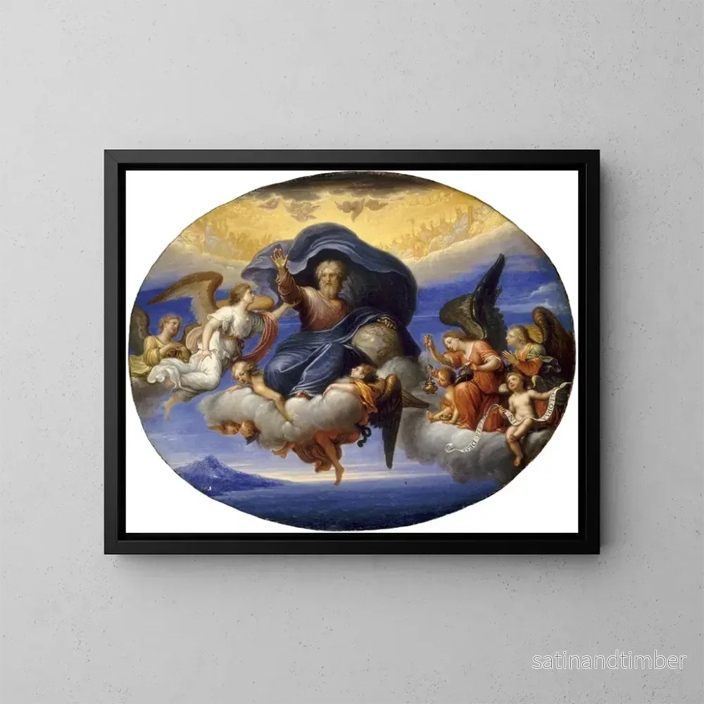 Reproduktion av målningen Gud Fader - Pierre Mignard I