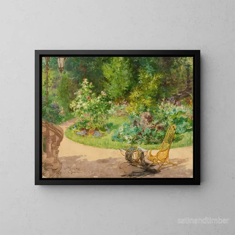 Reproduktion av målningen Le jardin de l'avenue d'Eylau - Georges Jeannin