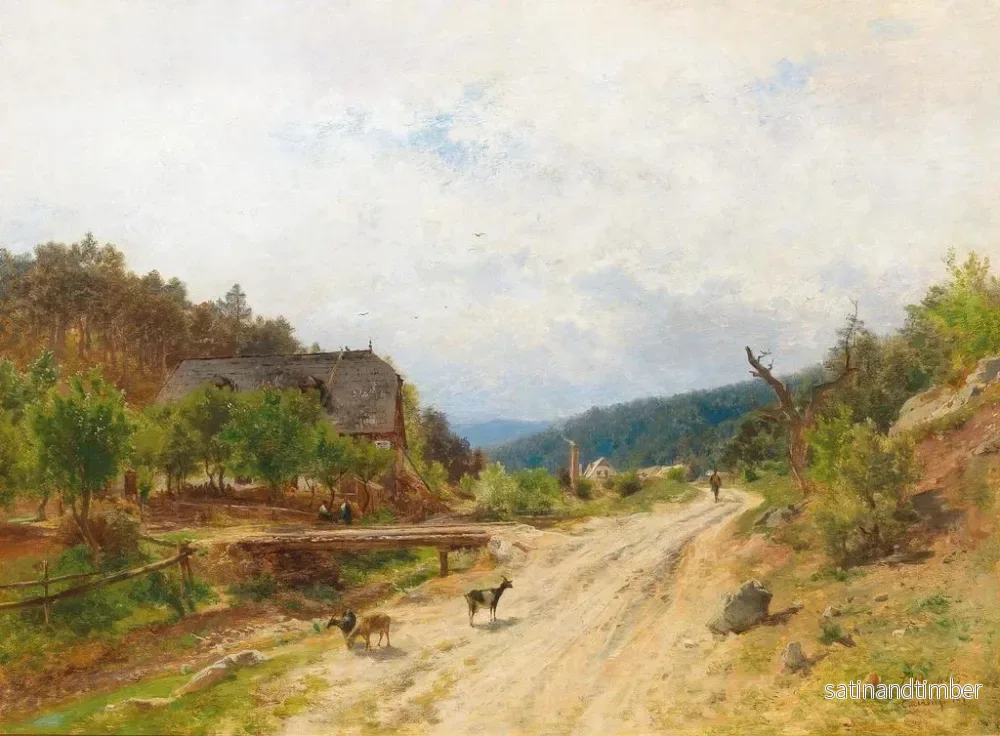 Reproduktion av målningen Motif d'Emmerberg - Eduard Peithner von Lichtenfels - Bild 2