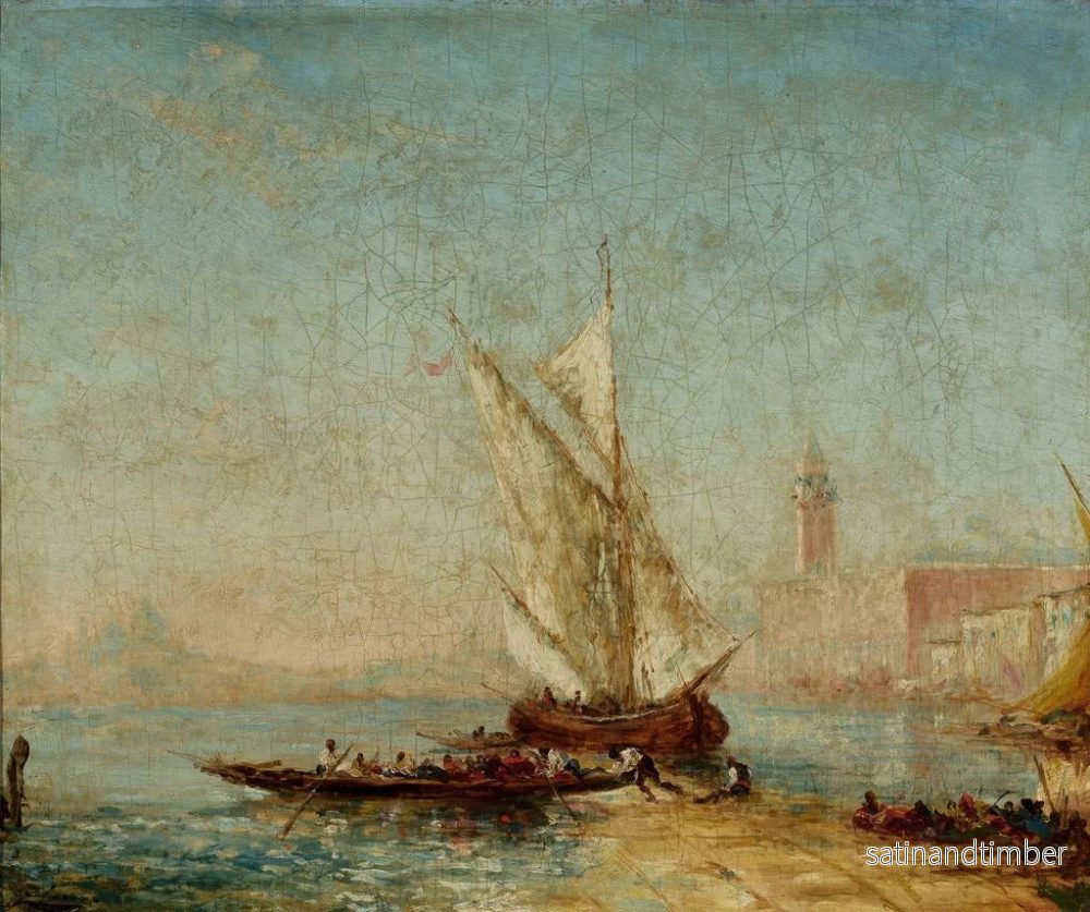 Reproduktion av målningen Vue de Venise avec le palais des Doges - Félix Ziem - Bild 2