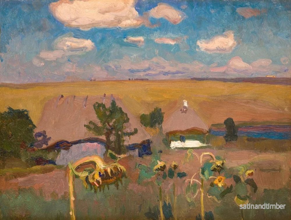 Reproduktion av målningen Solrosor - Jan Stanisławski - Bild 2
