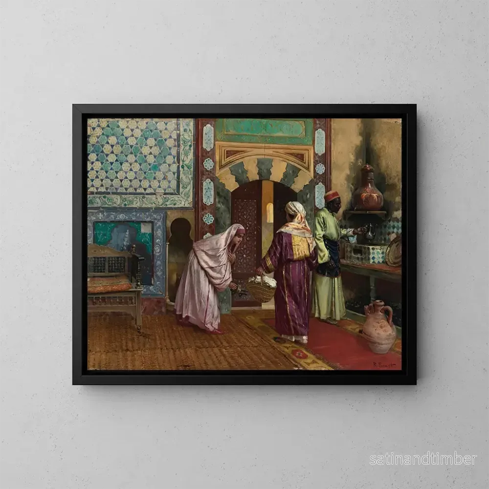 Reproduktion av målningen Le Hammam - Rudolf Ernst