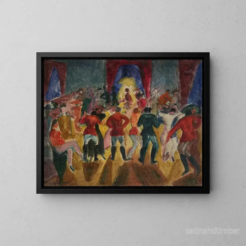 Reproduktion av målningen Bal des hussards - Rudolf Grossmann