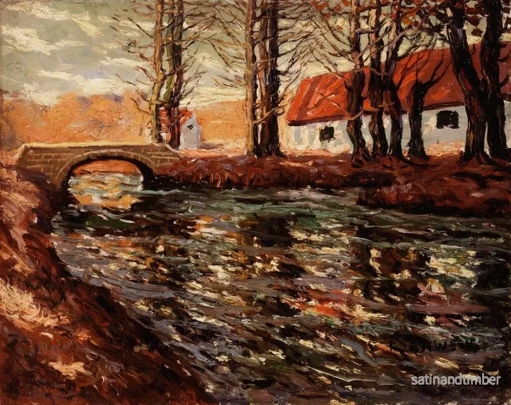 Reproduktion av målningen Landskapsflod - Ernest Lawson - Bild 2