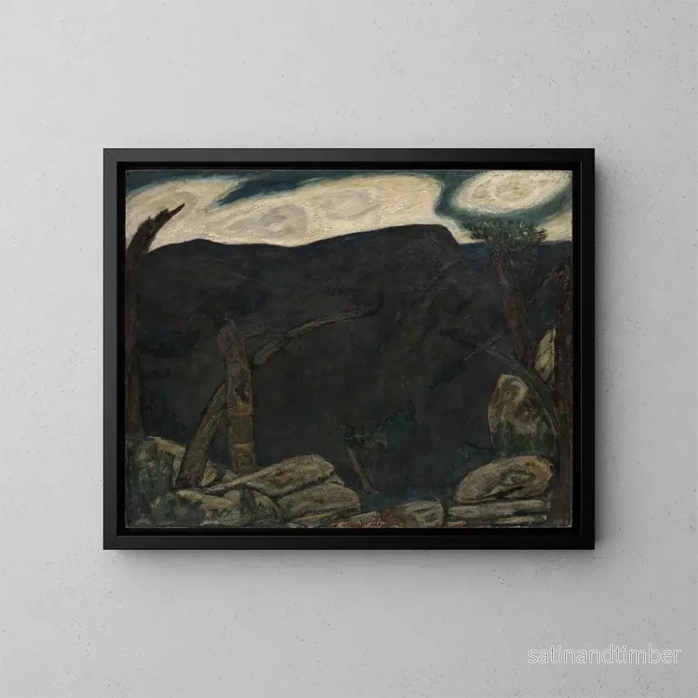 Reproduktion av målningen La Montagne Sombre n° 2 – Marsden Hartley